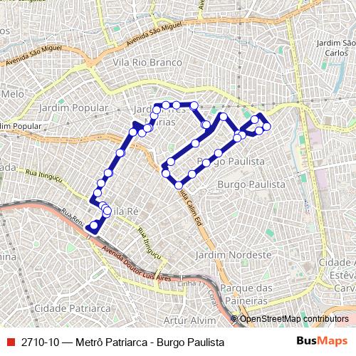 2710-10 bus Line Map