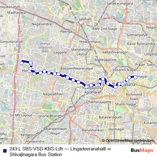 243-L SBS-VSD-KBS-Ldh bus Line Map