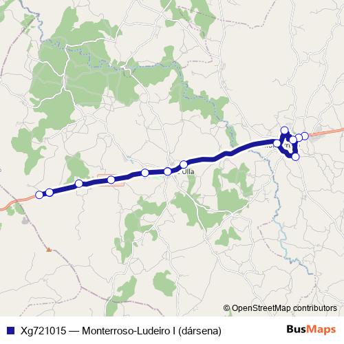 Xg721015 bus Line Map