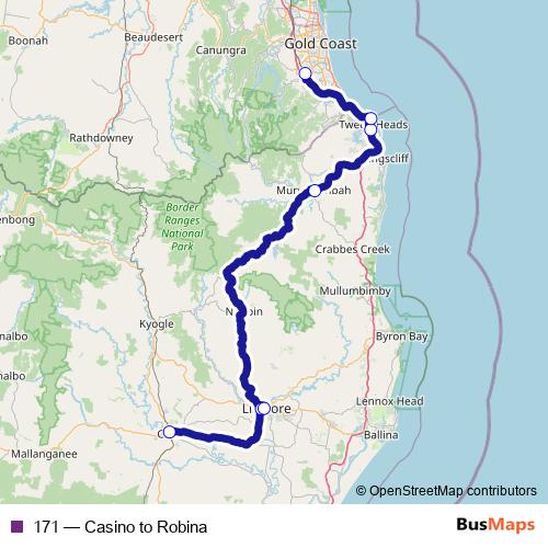 171 bus Line Map