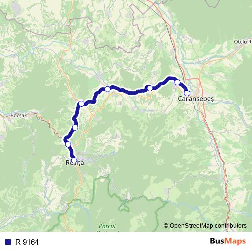 R 9164 rail Line Map