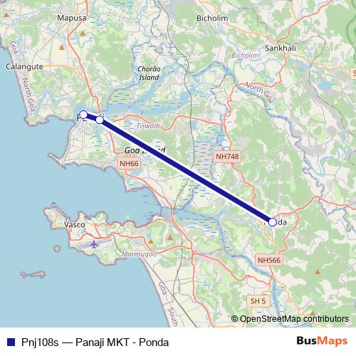 Pnj108s bus Line Map