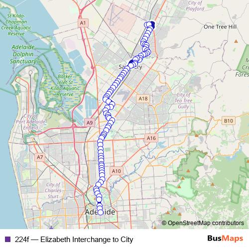 224f bus Line Map