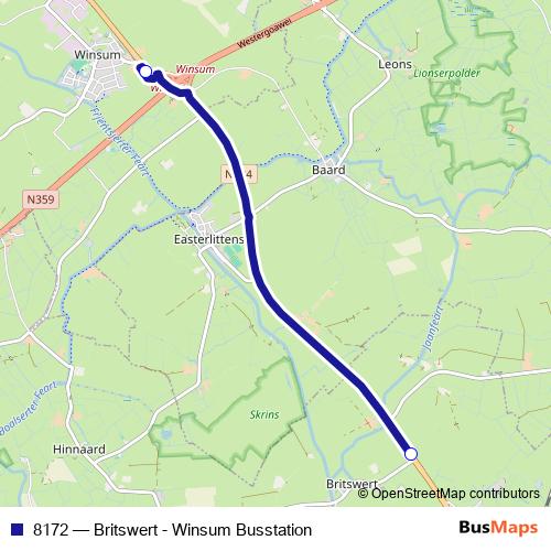 8172 bus Line Map