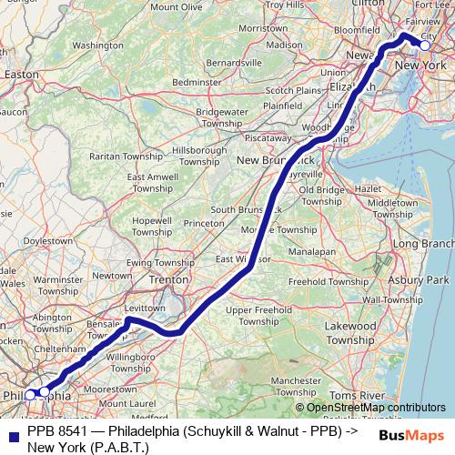 PPB 8541 bus Line Map