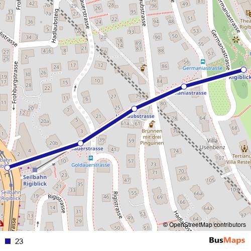 23 funicular Line Map