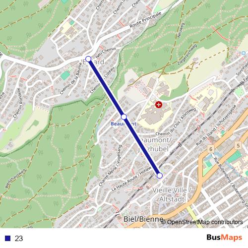 23 funicular Line Map