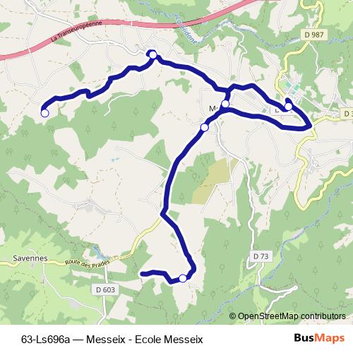 63-Ls696a bus Line Map