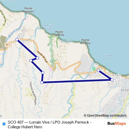 SCO 407 bus Line Map
