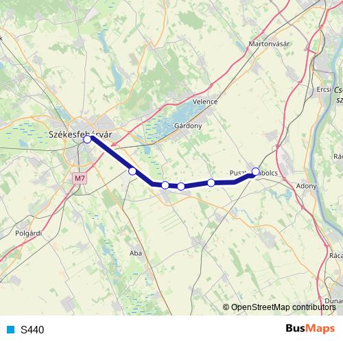 S440 rail Line Map