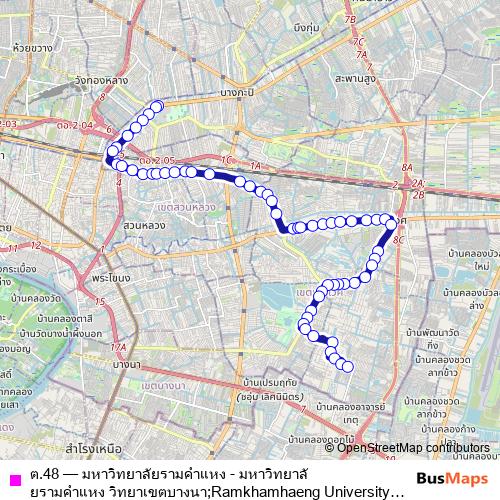 ต.48 bus Line Map