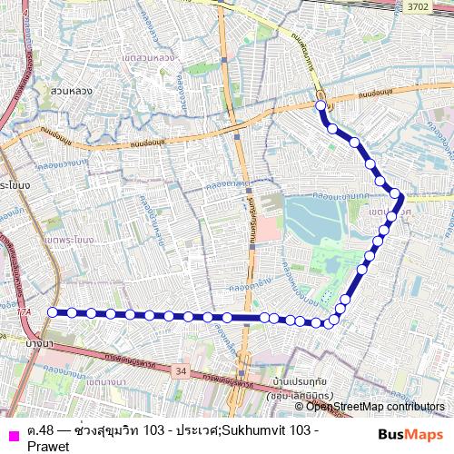 ต.48 bus Line Map