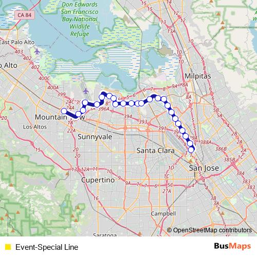 Event-Special Line tram Line Map