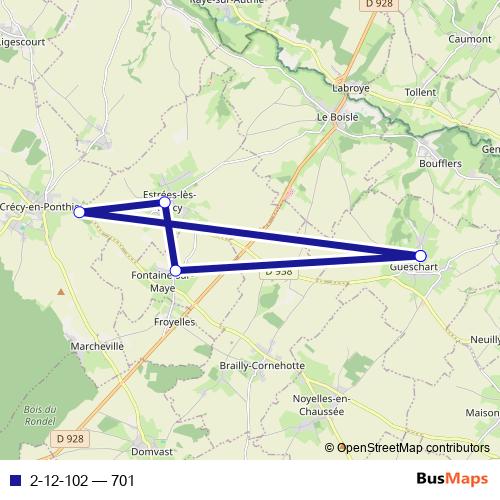2-12-102 bus Line Map