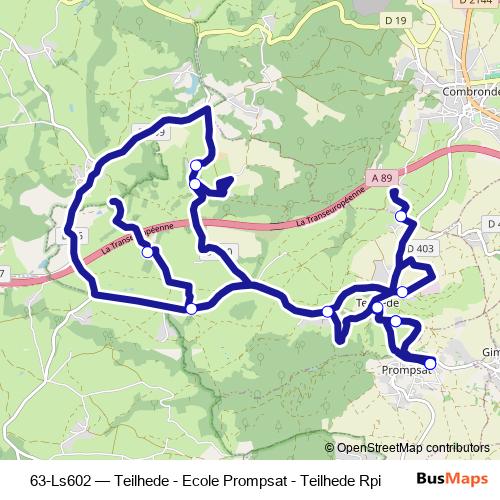 63-Ls602 bus Line Map