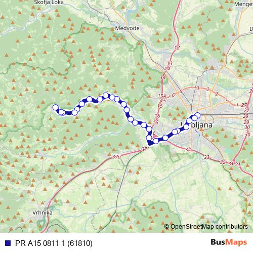 PR A15 0811 1 (61810) bus Line Map