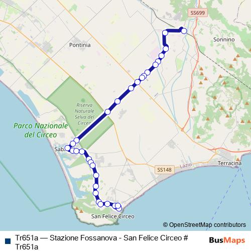 Tr651a bus Line Map