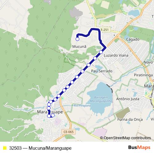 32503 bus Line Map