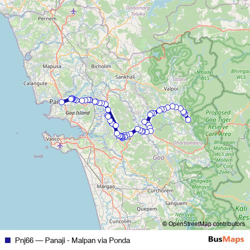 Pnj66 bus Line Map