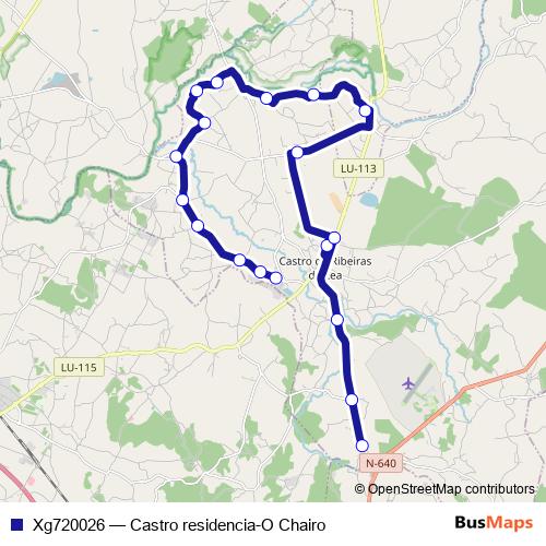 Xg720026 bus Line Map