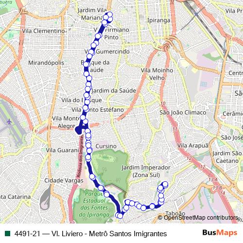 4491-21 bus Line Map
