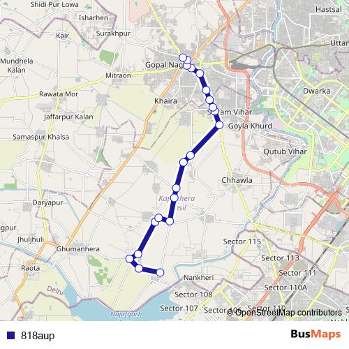 818aup bus Line Map