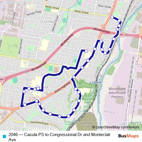 2046 bus Line Map