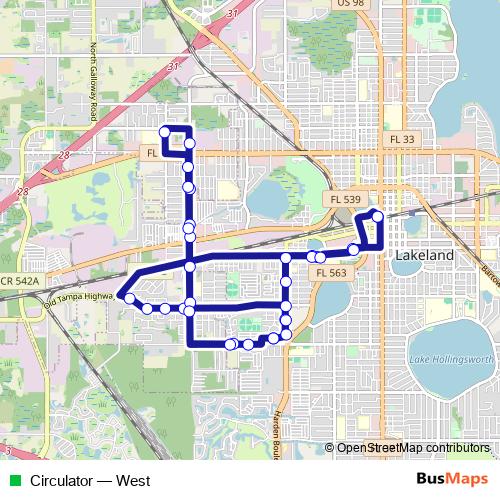 Circulator bus Line Map