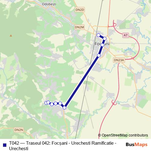 T042 bus Line Map