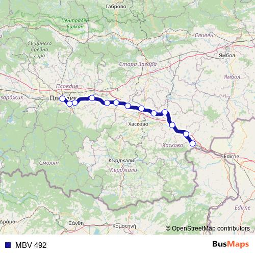 MBV 492 rail Line Map