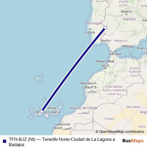 TFN-BJZ (Nt) air Line Map