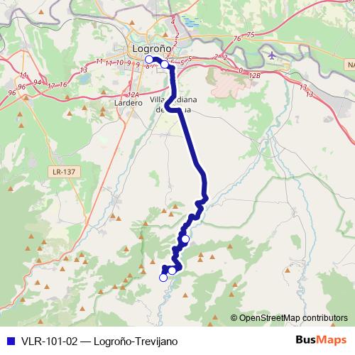 VLR-101-02 bus Line Map