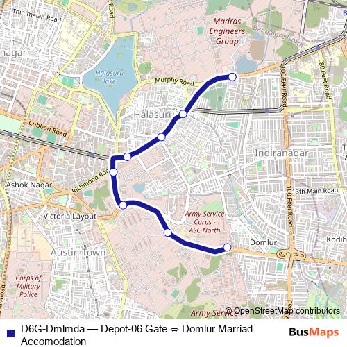 D6G-Dmlmda bus Line Map