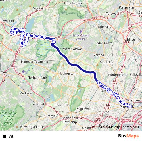 79 bus Line Map