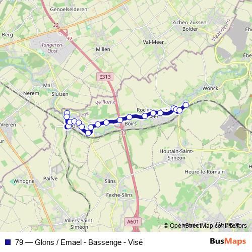 79 bus Line Map