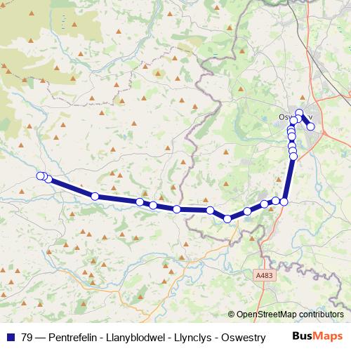 79 bus Line Map