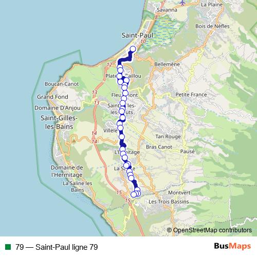 79 bus Line Map