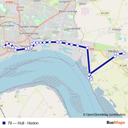 79 bus Line Map