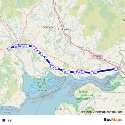 79 bus Line Map