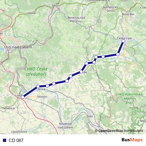 CD 087 rail Line Map