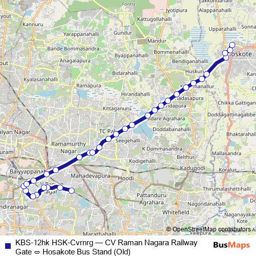KBS-12hk HSK-Cvrnrg bus Line Map