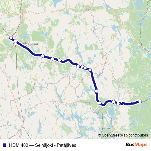 HDM 482 rail Line Map