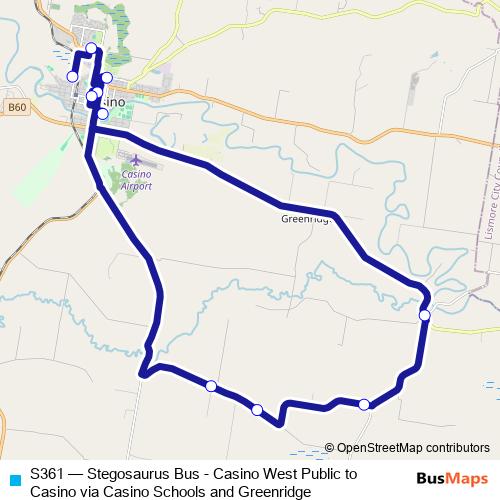 S361 bus Line Map