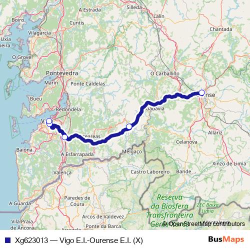 Xg623013 bus Line Map