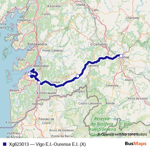 Xg623013 bus Line Map