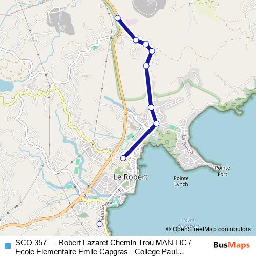SCO 357 bus Line Map