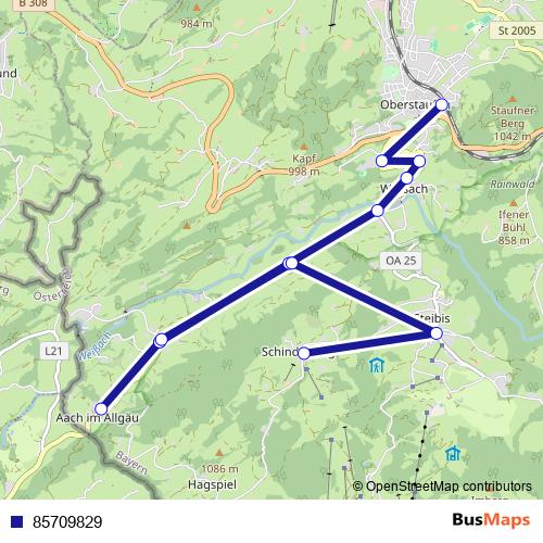 85709829 bus Line Map
