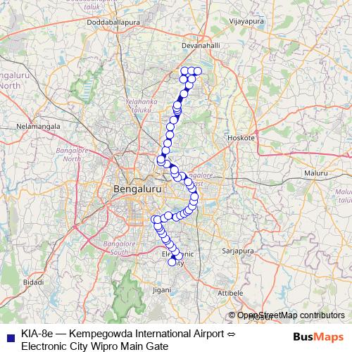 KIA-8e bus Line Map