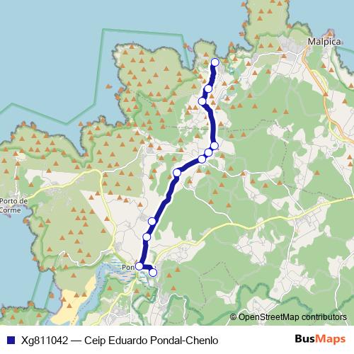 Xg811042 bus Line Map