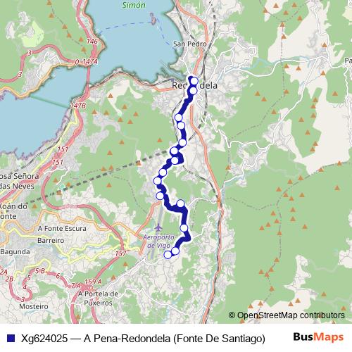Xg624025 bus Line Map